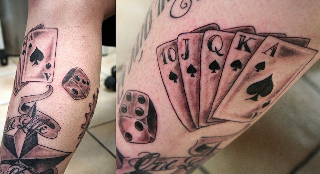 Dice-Poker-Cards-Tattoo - | TattooMagz › Tattoo Designs / Ink Works
