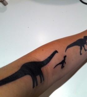 Dinosaurs family tattoo