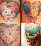 Disney animals tattoo