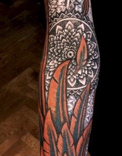 Feathers tattoo by Meathshop