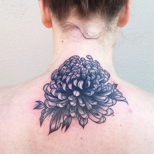 Flower tattoo by Pari Corbitt