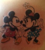 Friendly disney mouse tattoo