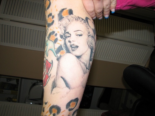 Great Marilyn Monroe tattoo