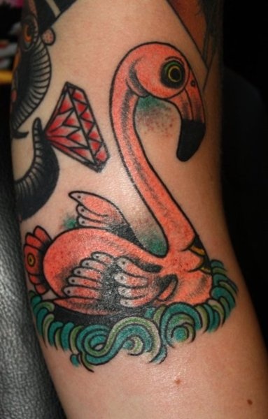 Great flamingo tattoo