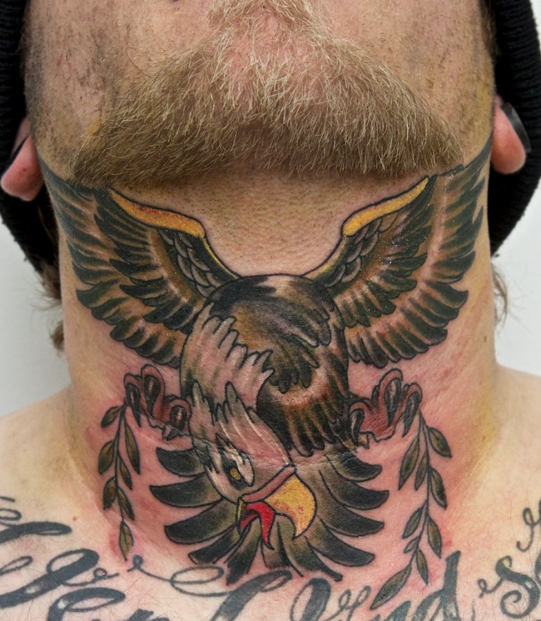 Great placed eagle tattoo