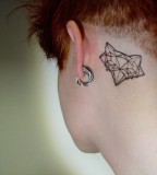 Great placed geometric tattoo