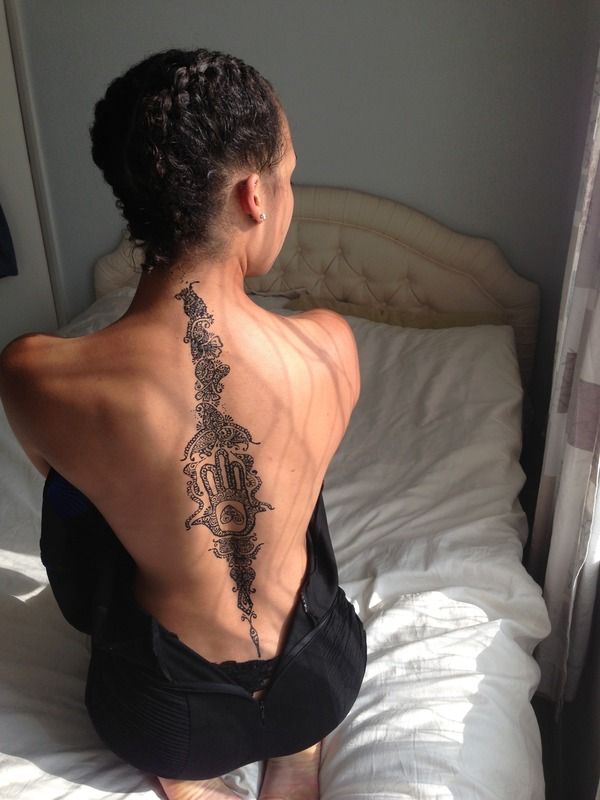 Henna on the back