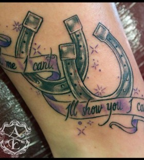 Horseshoe tattoo by Sean Ambrose