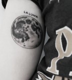 La luna moon tattoo