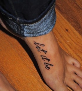 Let it be quotes tattoo