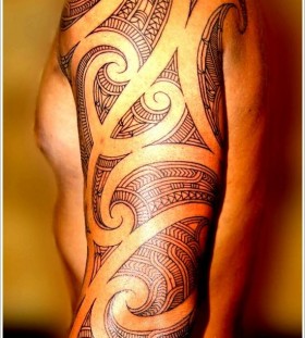Man patterned tattoo