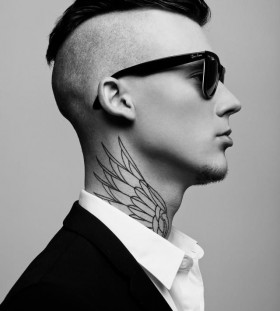 Modern stylle man tattoo
