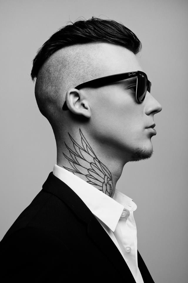 Modern stylle man tattoo