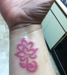 Ornament pink tattoo