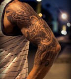 Polish eagle tattoo sleeve