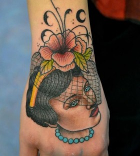 Pretty woman tattoo by Aivaras Lee