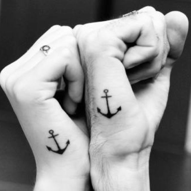 Simple couples tattoo