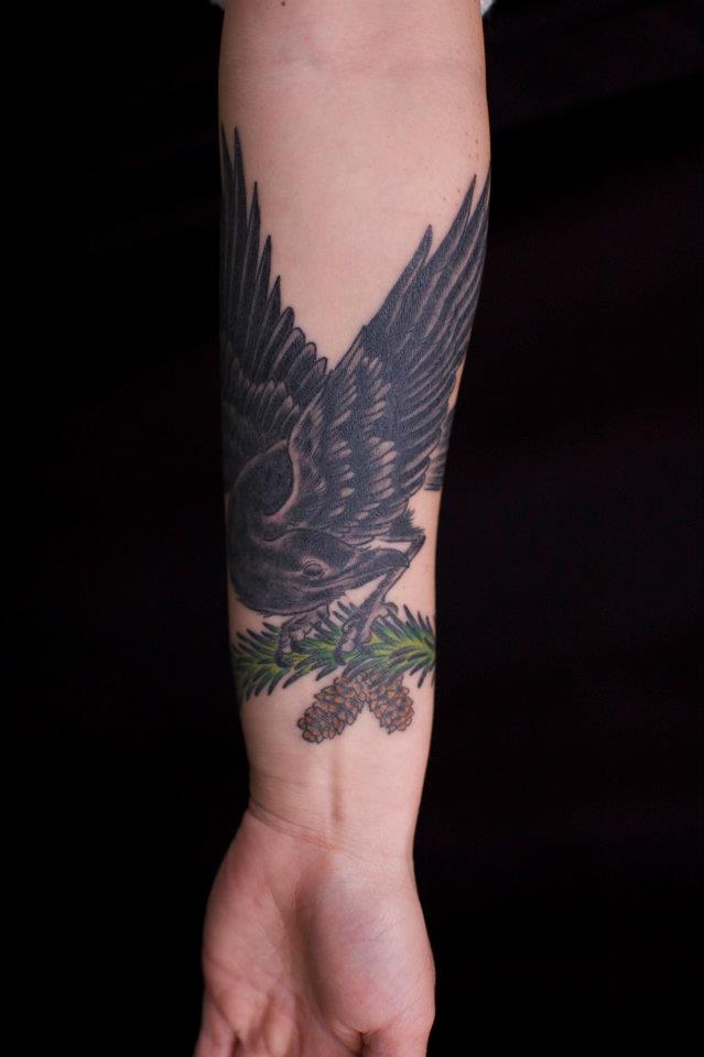 SirLexi Rex tattoo black crow