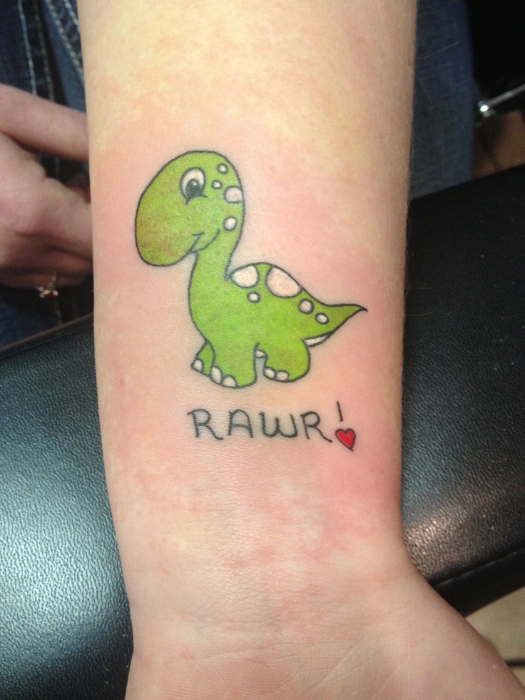 Smiling dinosaur tattoo - | TattooMagz › Tattoo Designs / Ink Works