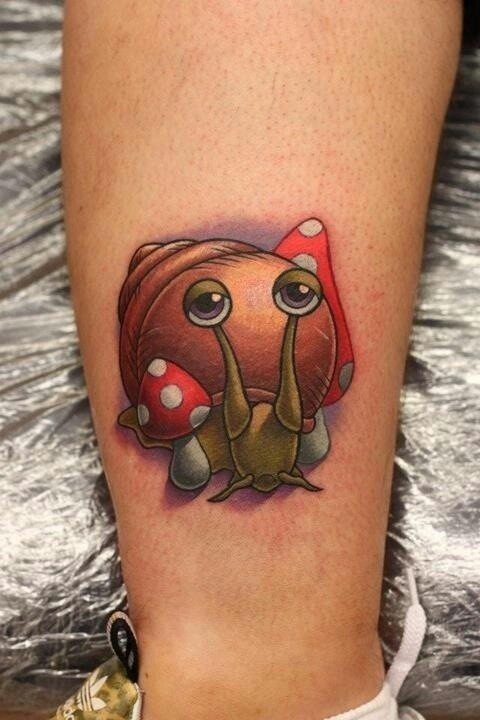 Snail tattoo by Michelle Maddison