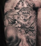 Tiger tattoo by James Spencer Briggs