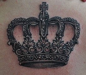 Unique crown tattoo