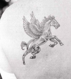 Vintage horse tattoo by Duane