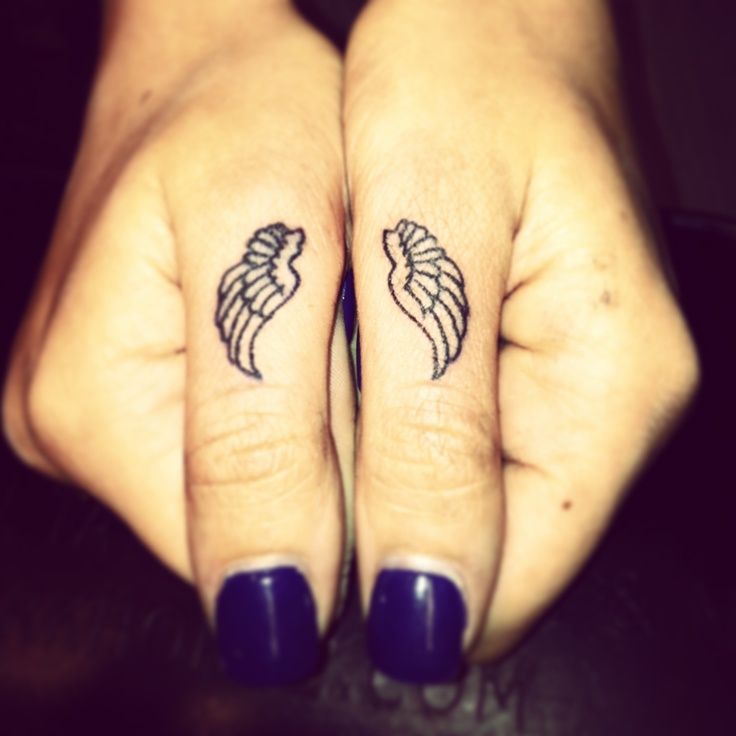 Cute fingers tattoo design