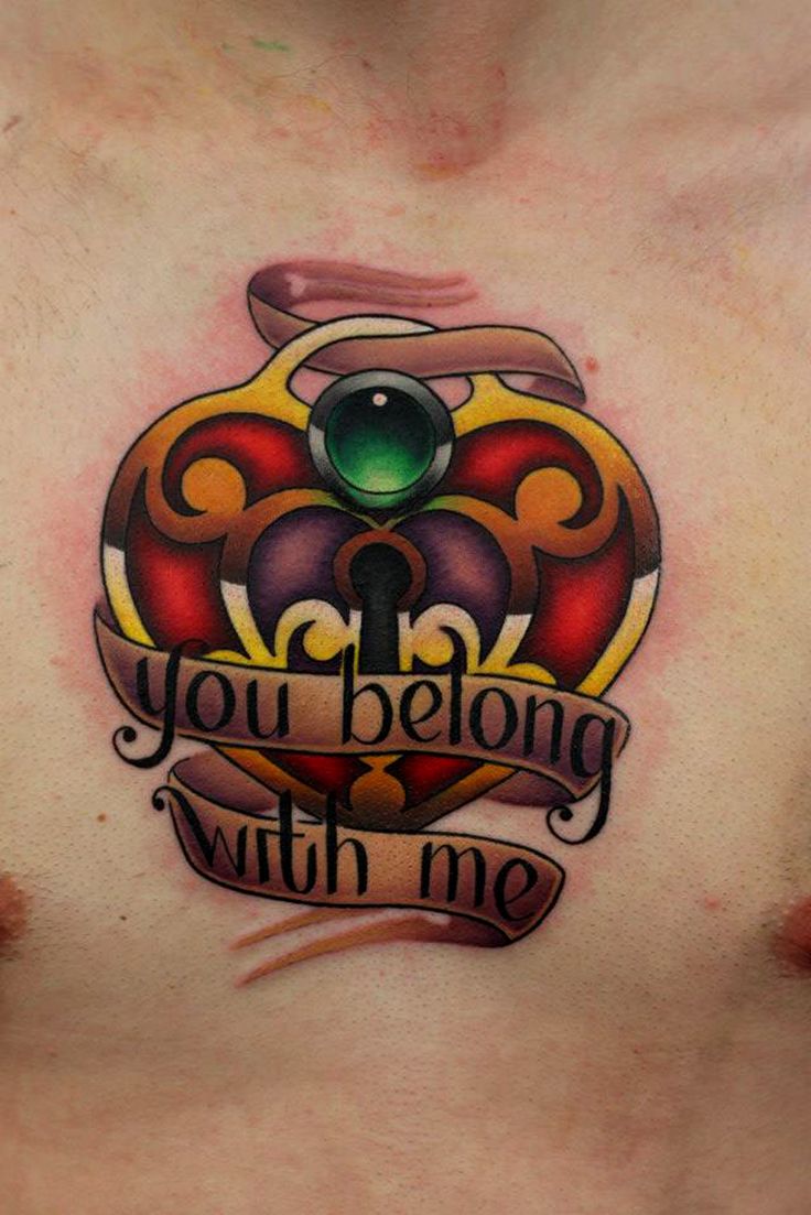 You belong to me heart tattoo by Michelle Maddison