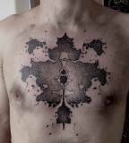 fractal tattoo on chest by M-X-M