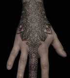 kenji alucky tattoo  on hand and finger