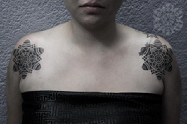 kenji alucky tattoo  shoulder dotworks