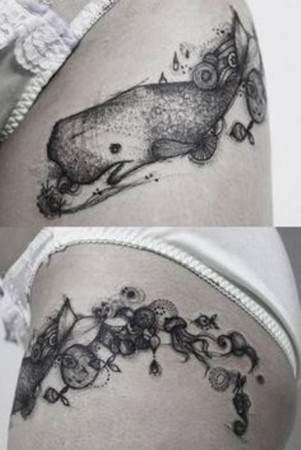 kenji alucky tattoo  whale