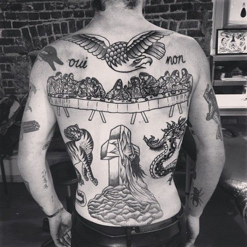 liam sparkes tattoo christianity inspired full back piece