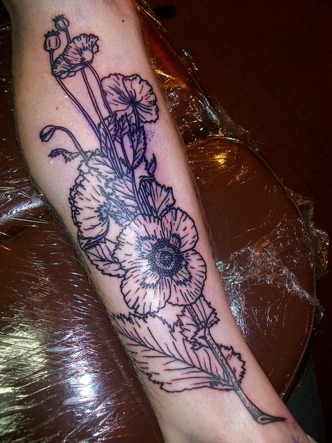 liam sparkes tattoo flowers