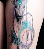 marta lipinski deer leg tattoo