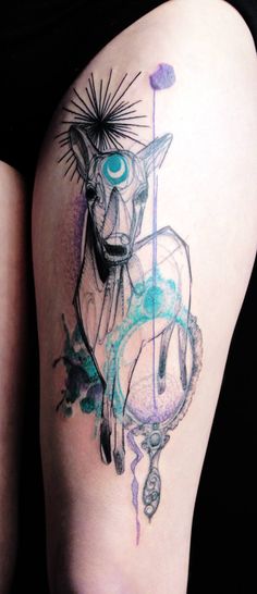 marta lipinski deer leg tattoo