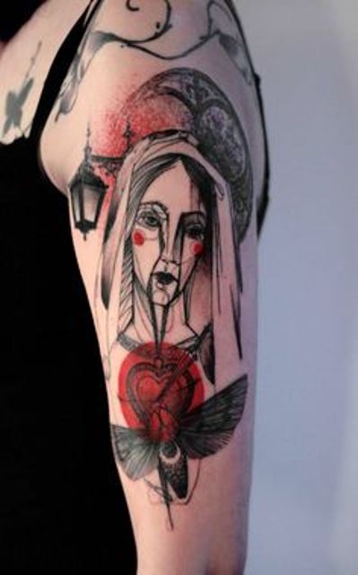 marta lipinski mother mary tattoo