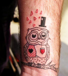 owl tattoo by matik