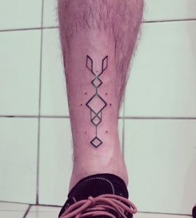 seb inkme ornament tattoo on leg