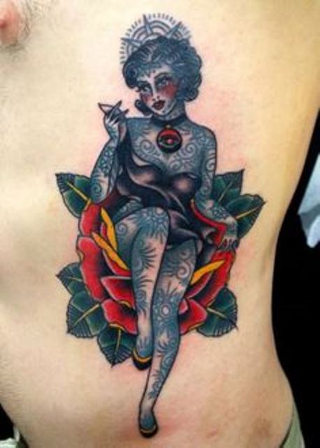 virginia elwood tattoo full body tattooed woman