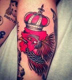 Cock tattoo by Josh Stephens