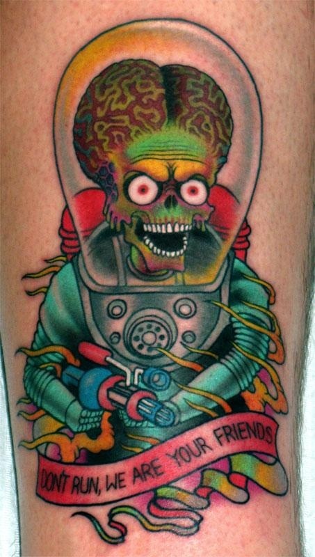 Amaizing alien tattoo