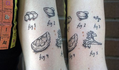 Amaizing food tattoo