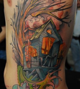 Amaizing house tattoo by Jukan
