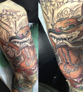 Arms tattoo by Jee Sayalero