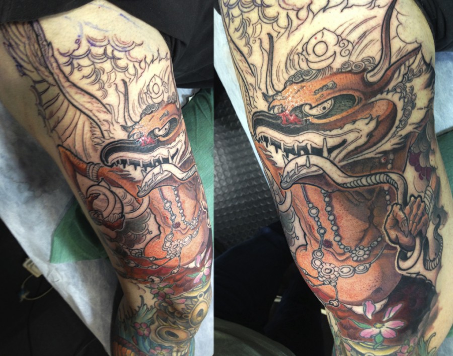 Arms tattoo by Jee Sayalero