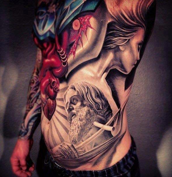 Awesome chest tattoo