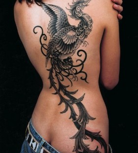 Bird chinese tattoo