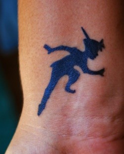 Black Peter Pan tattoo